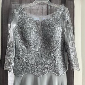 Silver Mother of Bride Dress
